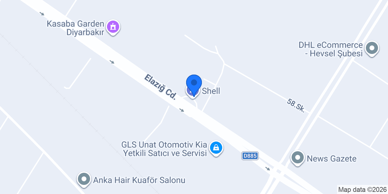Shell konumu