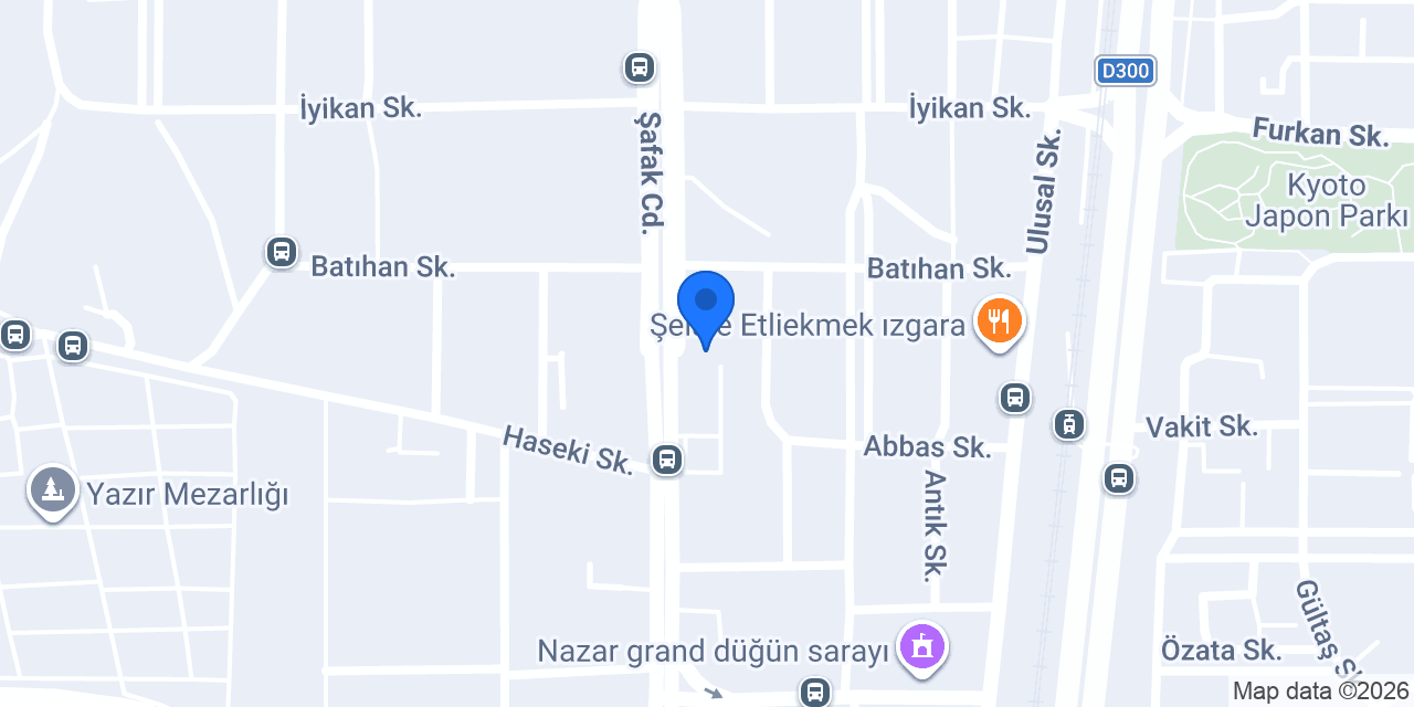Yonca çiçek evi konumu