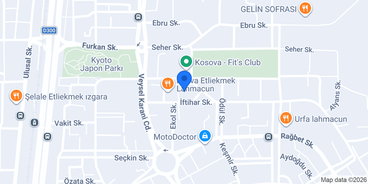 Aknur Erkek Kuaförü konumu