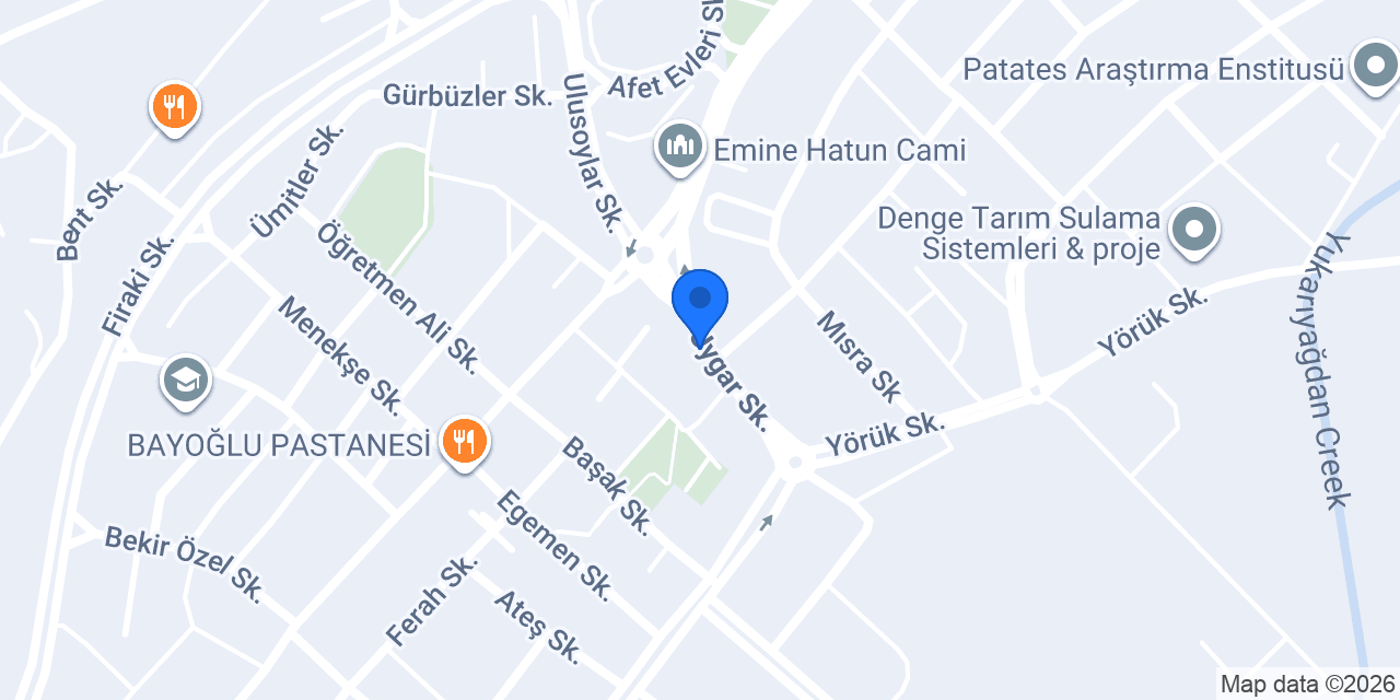 Özkaymak Pastanesi konumu