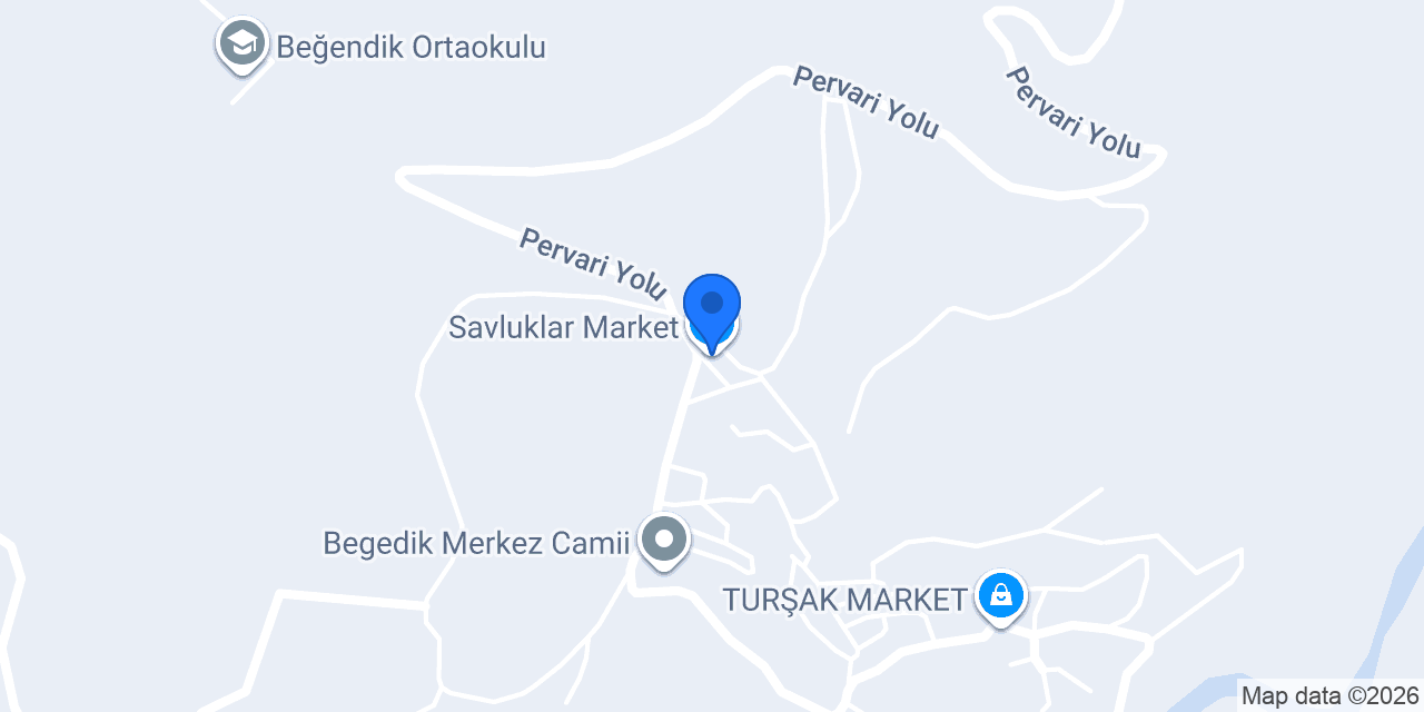 Savluklar Market konumu