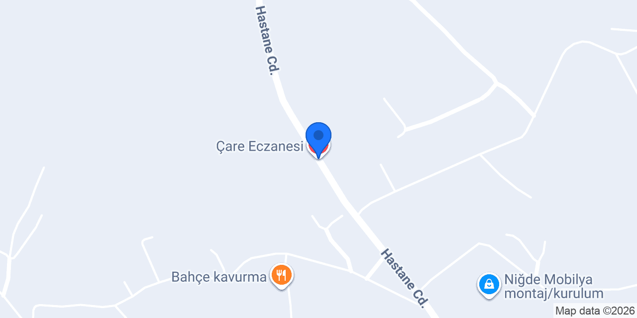 Çare Eczanesi konumu