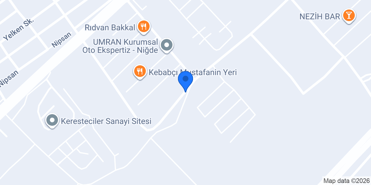 Niğde Computest Oto Ekspertiz konumu