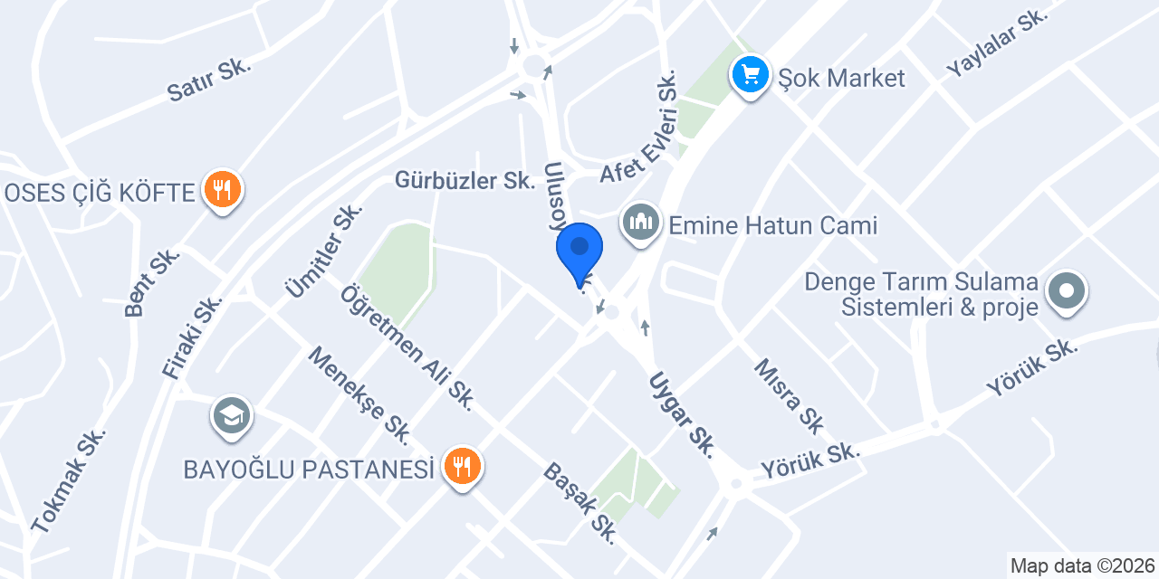 Özgüven Mühendislik Tesisat konumu
