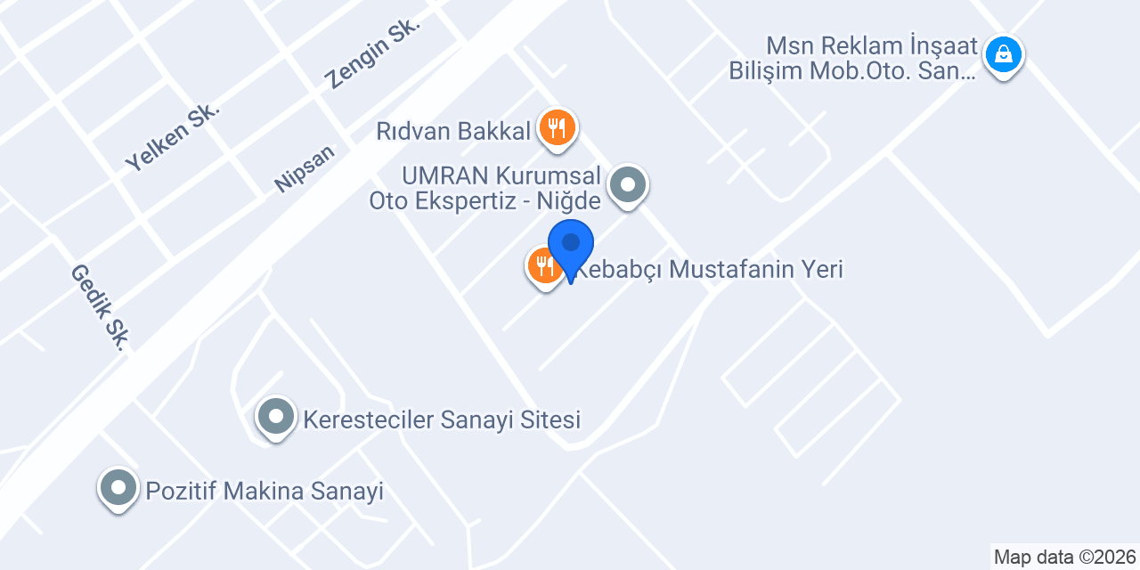 SF MOTORS NİĞDE konumu
