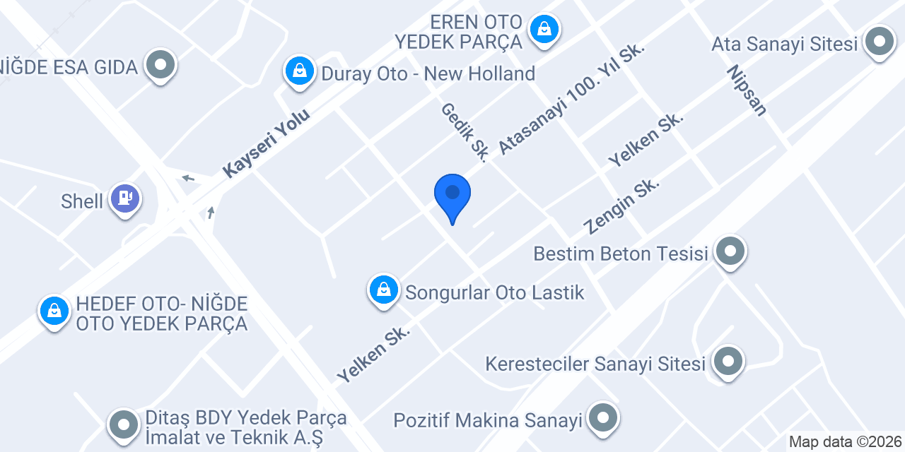 KANDEMİR HİDROLİK konumu