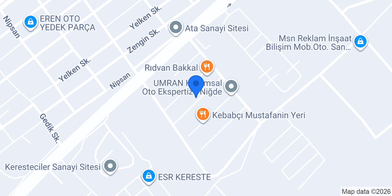 EVLEKLER OTOMOTİV konumu
