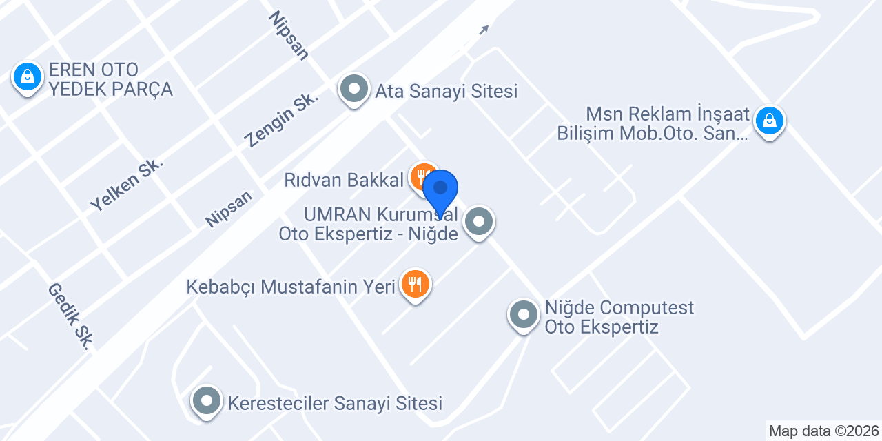 Tunç Garage konumu