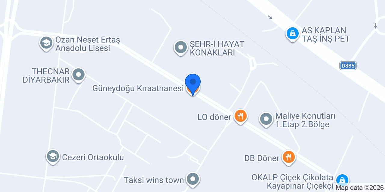 Güneydoğu Kıraathanesi konumu