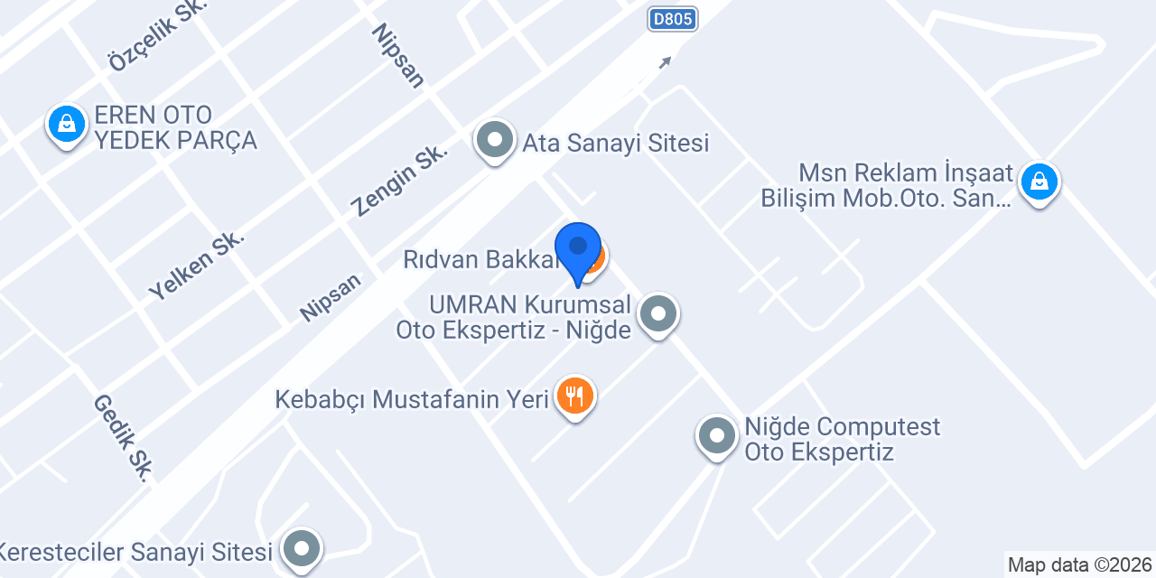 ASLAN TİCARET YEDEK PARÇA konumu