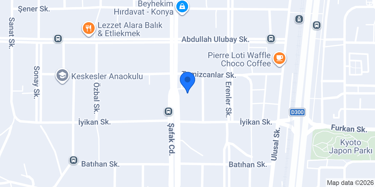 Zara Mobilya konumu