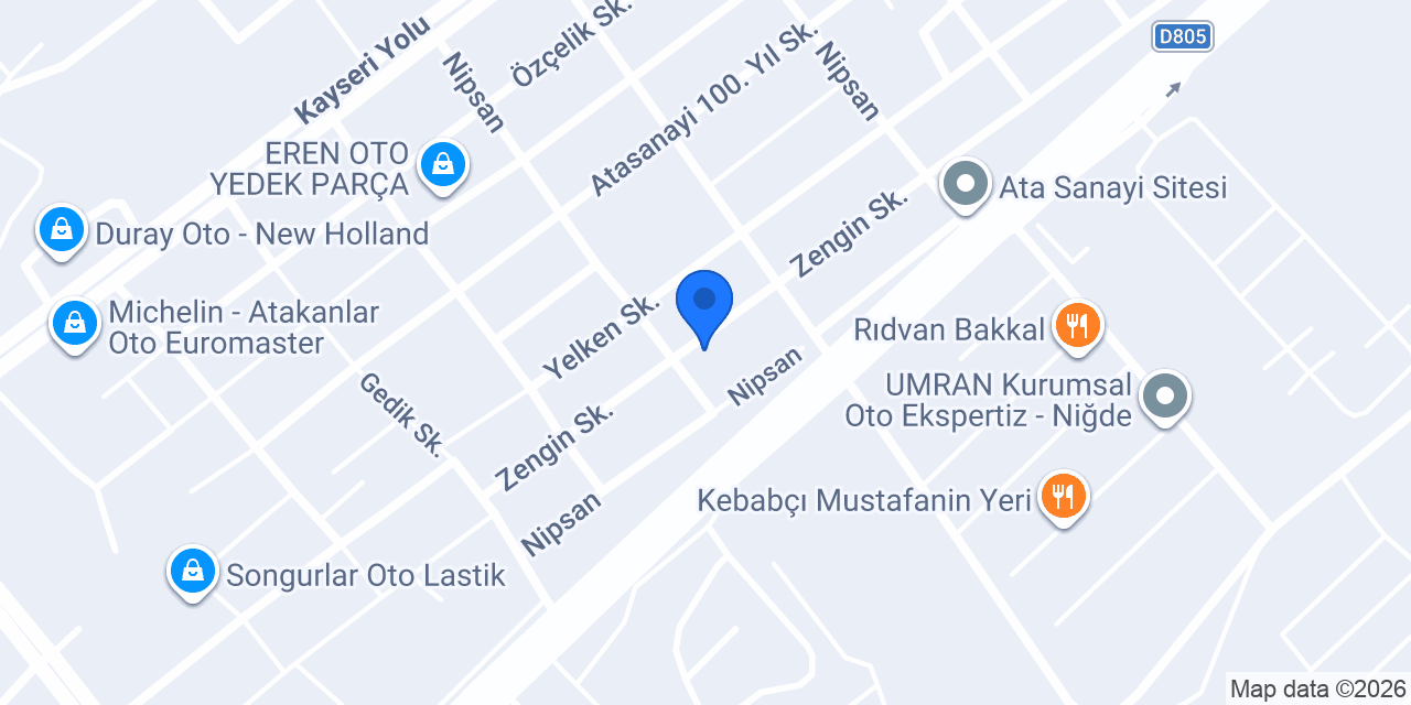 Akçam Mobilya konumu