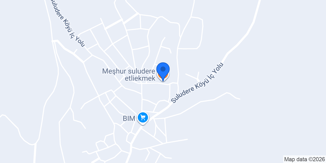 Meşhur suludere etliekmek konumu