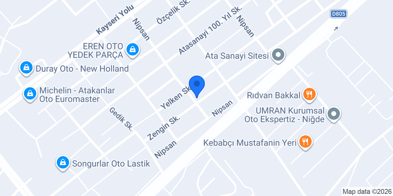 Özenir Mobilya Doğrama konumu