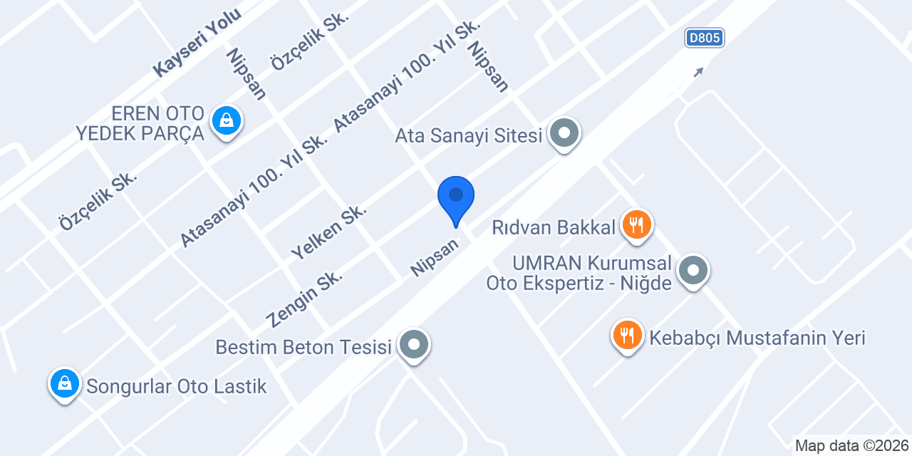 ATILIM Ford Özel Servisi konumu