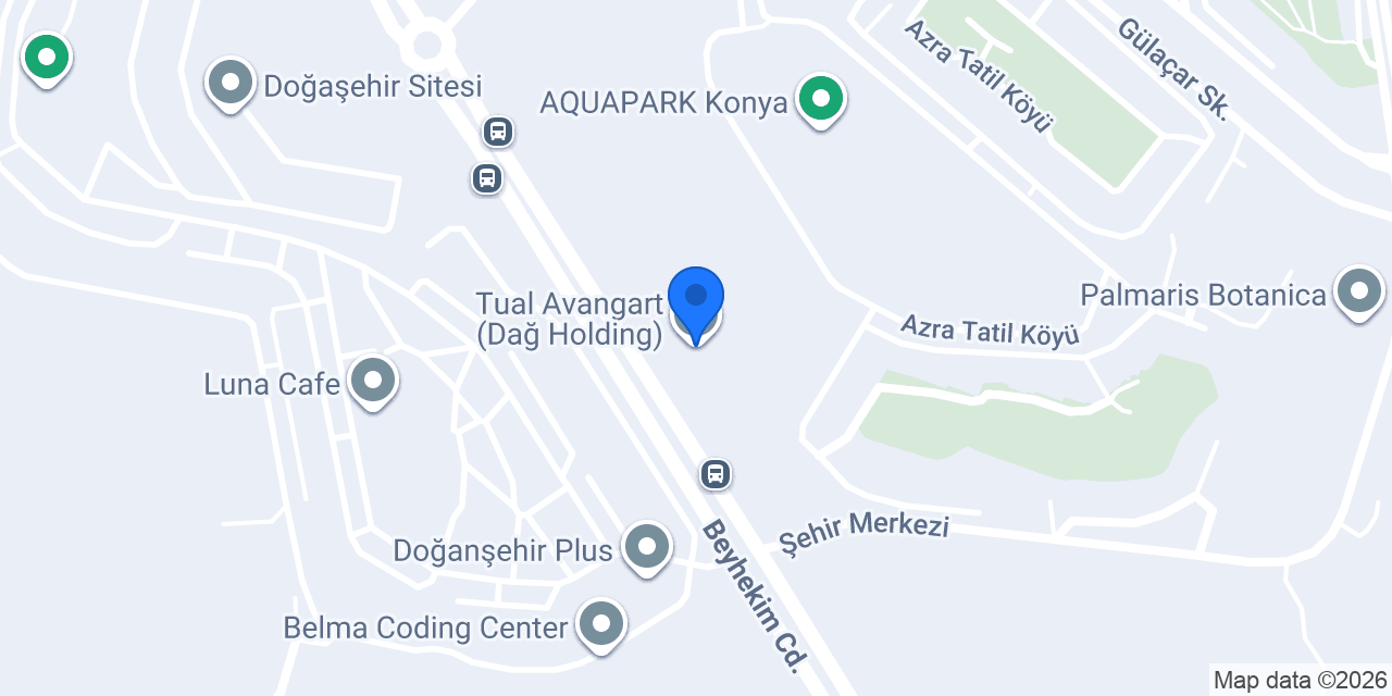 Tual Avangart (Dağ Holding) konumu