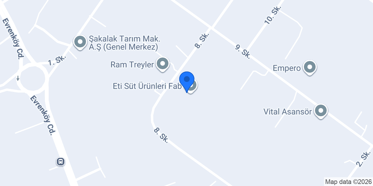 ETİ GIDA SAN. TİC. A.Ş. konumu