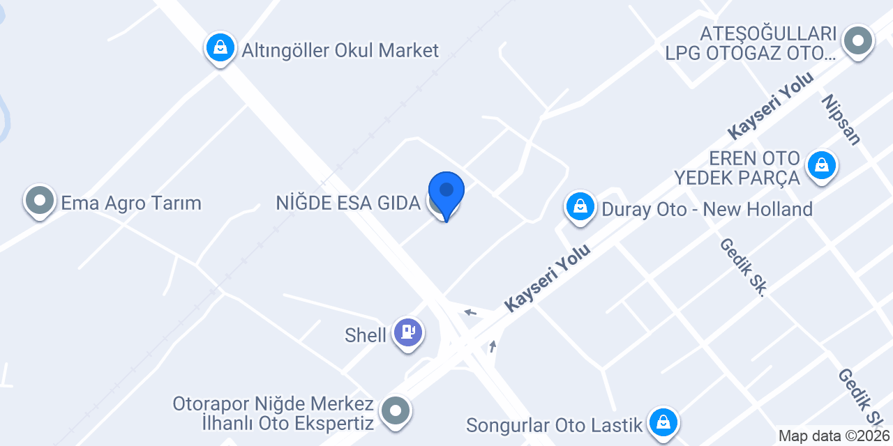NİĞDE ESA GIDA konumu