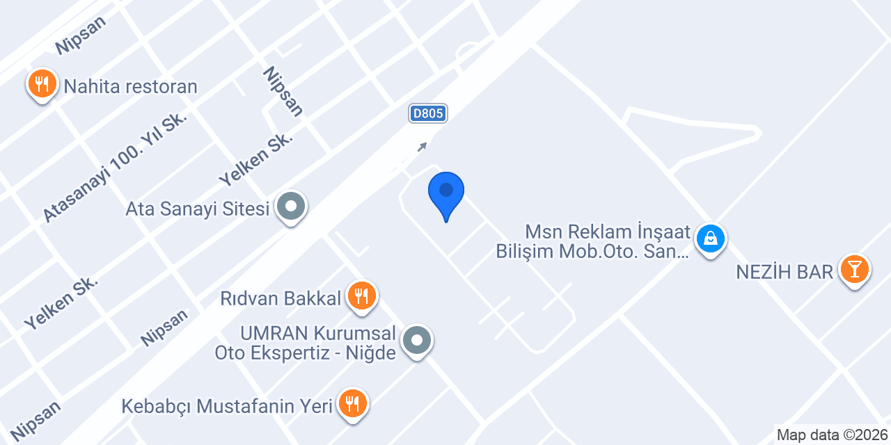 İlker Otomotiv konumu