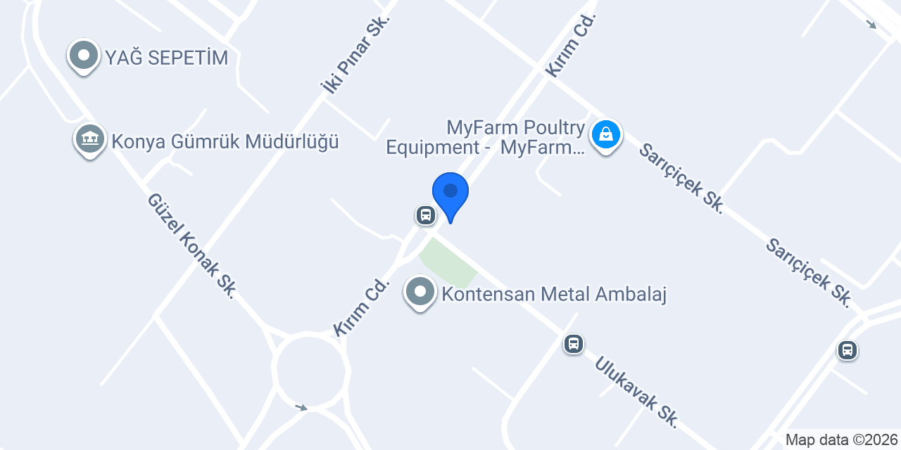 Konya Organize Sanayi konumu
