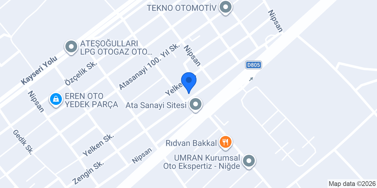 Topaloğlu Otomotiv Yedek Parça konumu