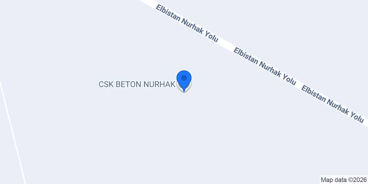 CSK BETON NURHAK konumu