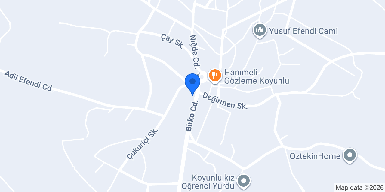 Koyunlu Belediyesi konumu
