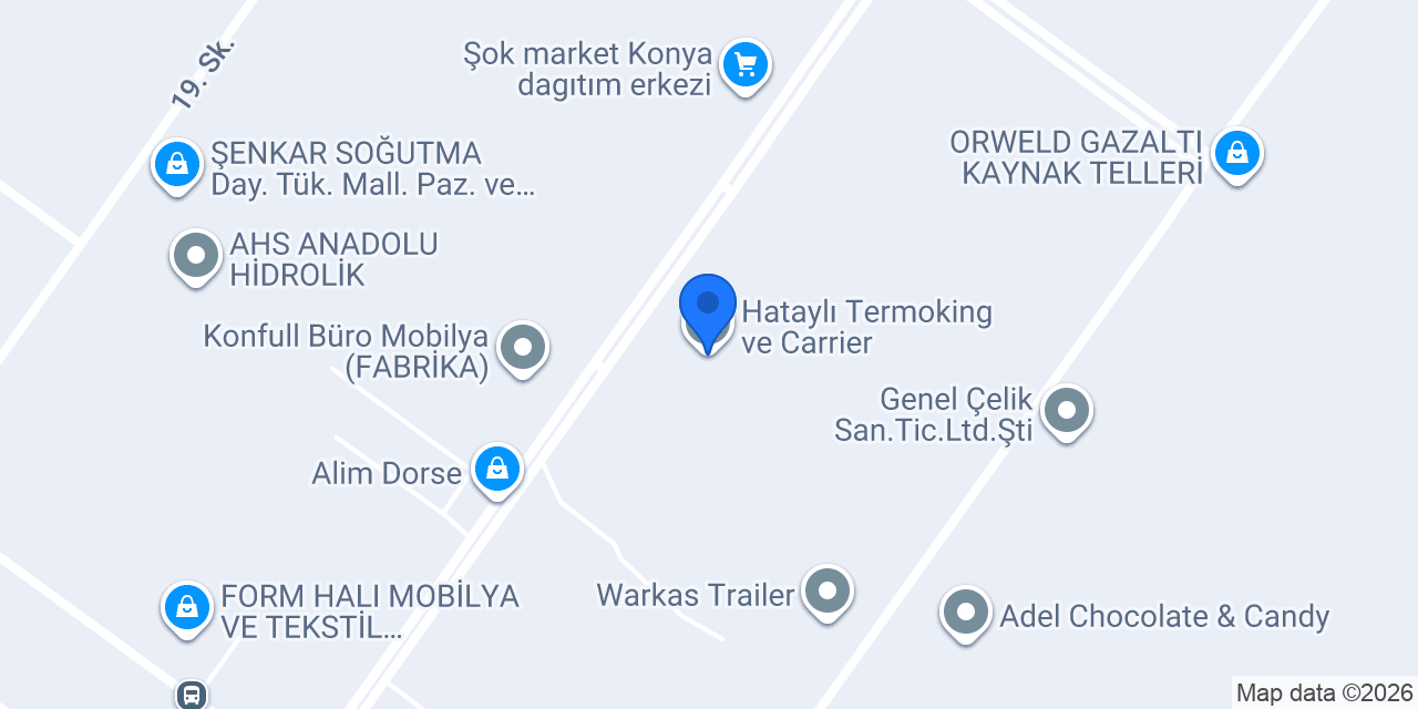 Hataylı Termoking ve Carrier konumu