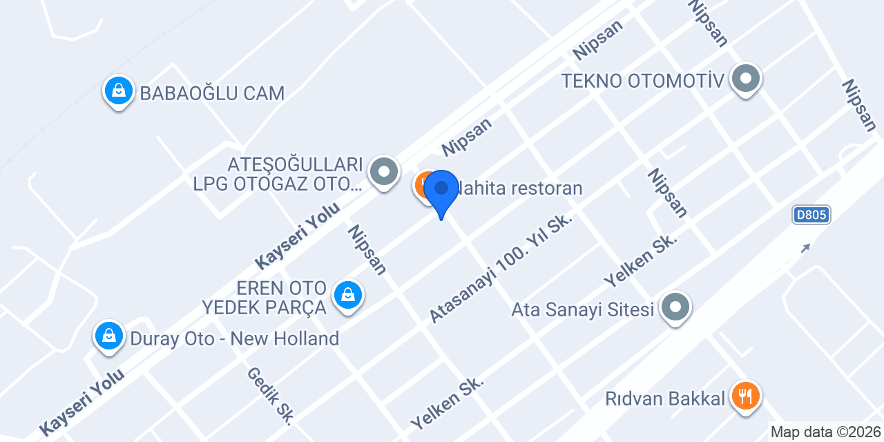 Teknik Oto Servis konumu