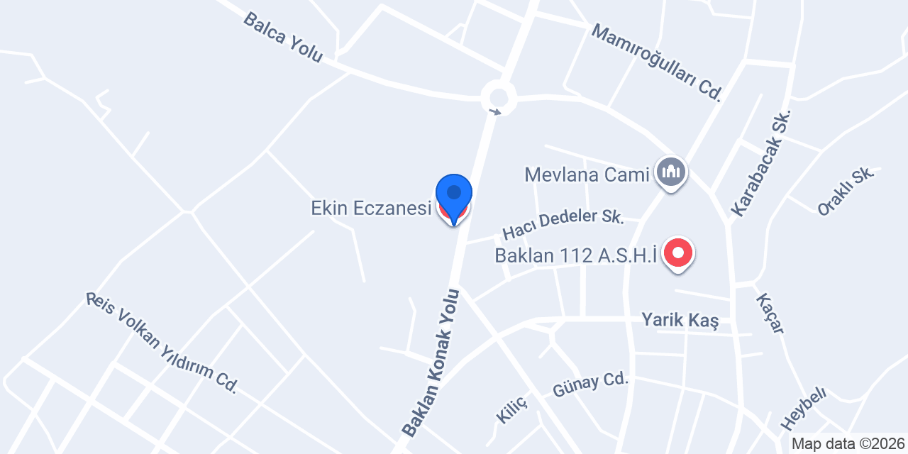 Ekin Eczanesi konumu