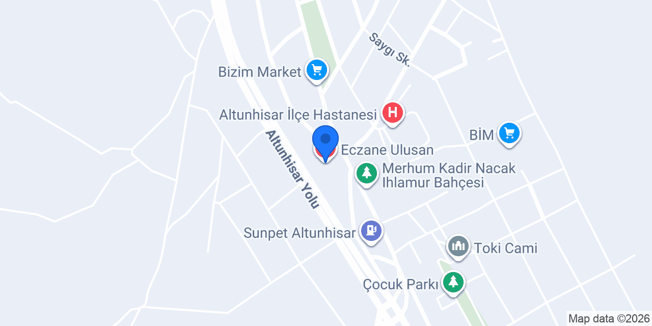 Eczane Ulusan konumu