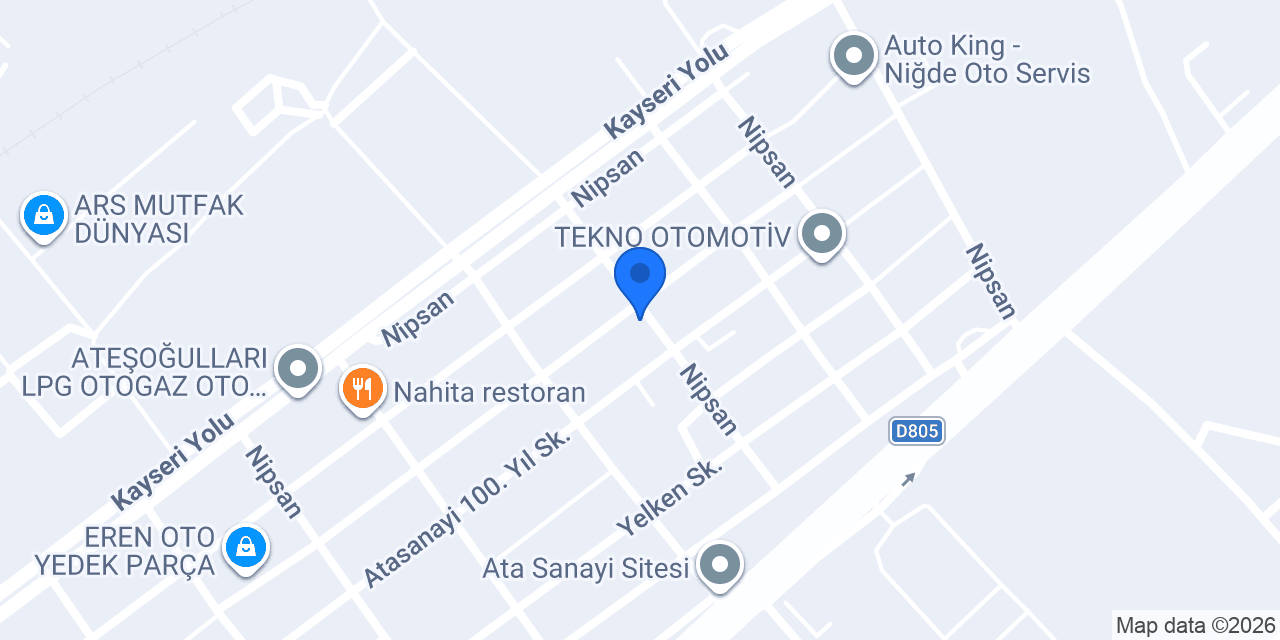 Eymen oto servis konumu