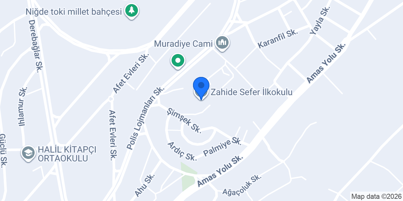 Zahide Sefer İlkokulu konumu