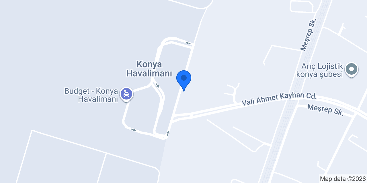 Konya havaalanı taksi konumu