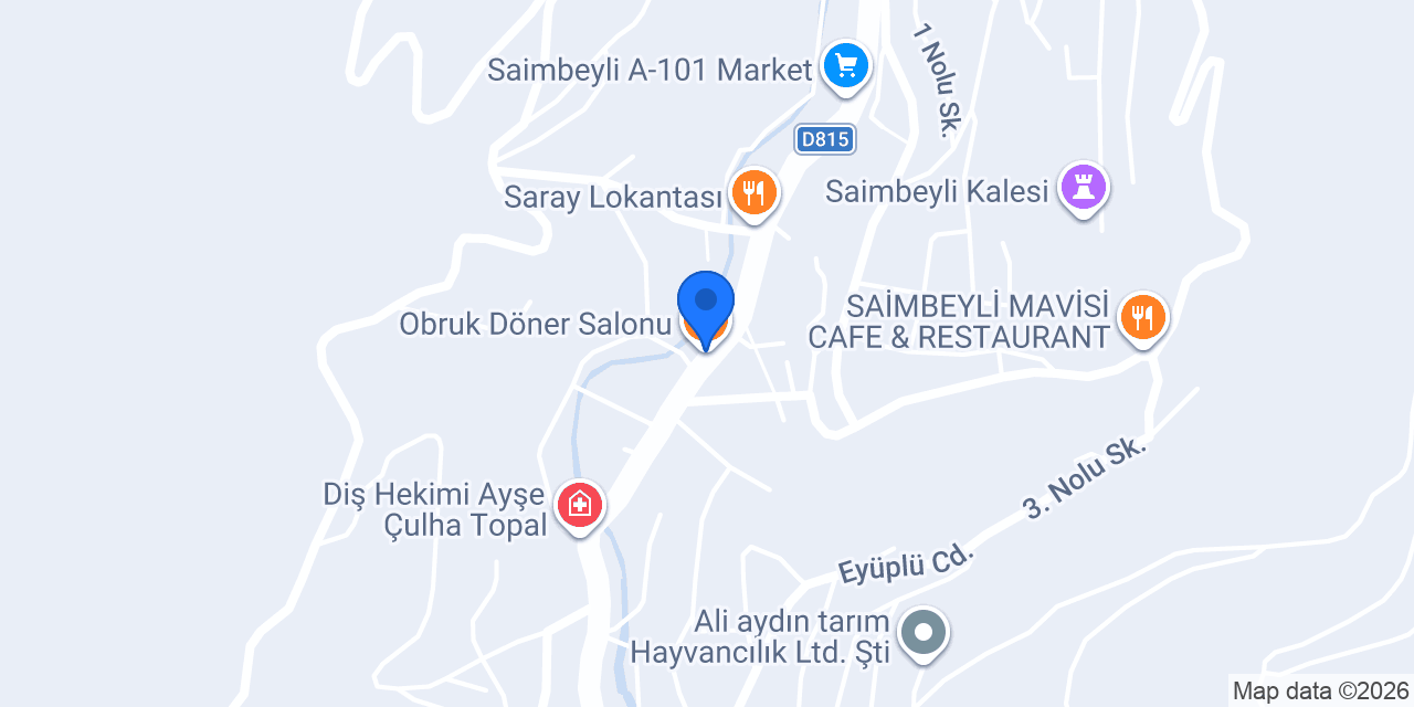 Obruk Döner Salonu konumu