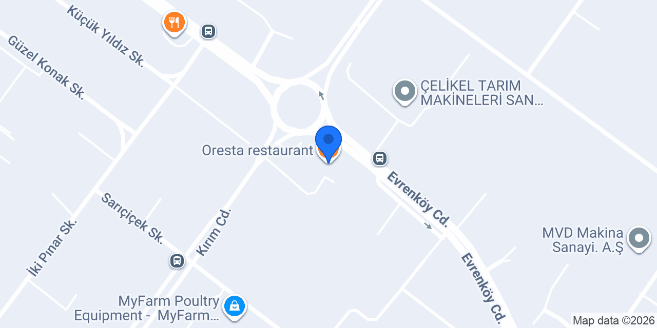 Oresta restaurant konumu