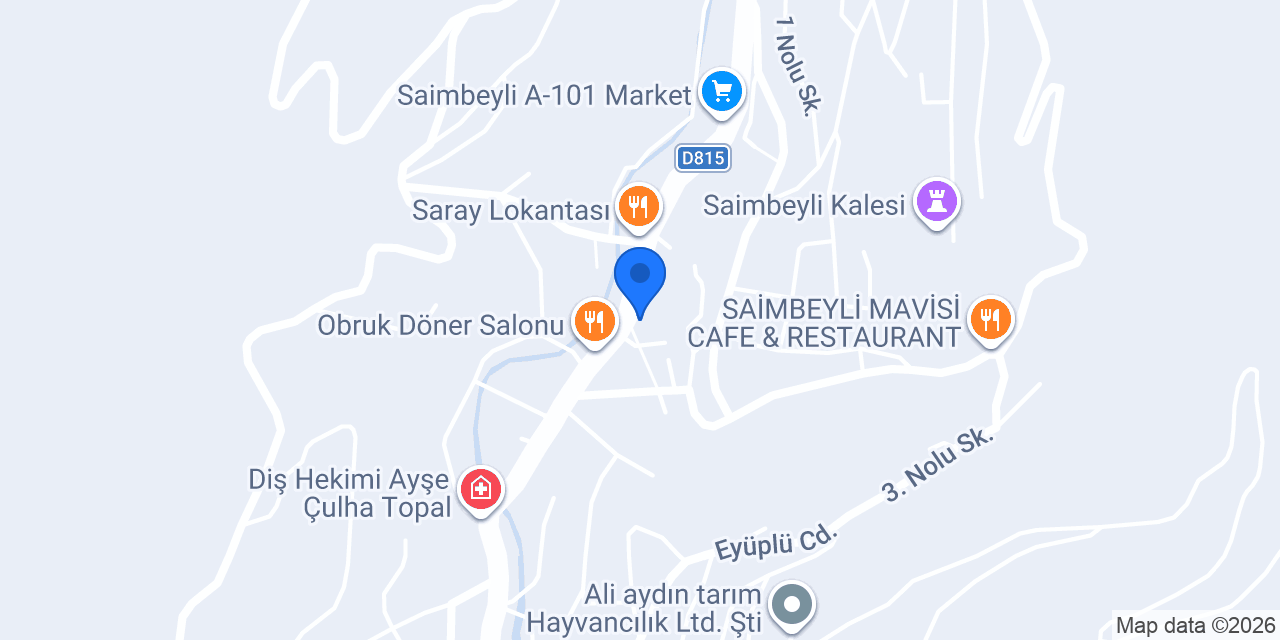 Kızılay-saimbeyli Şubesi konumu