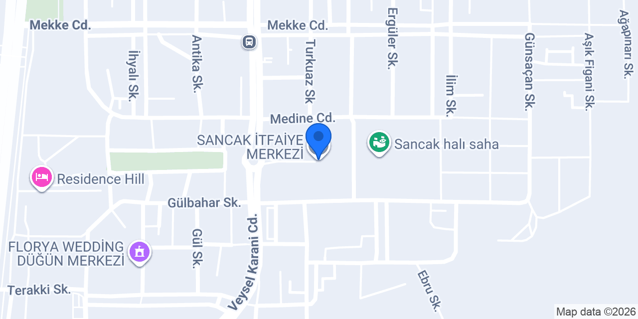 SANCAK İTFAİYE MERKEZİ konumu