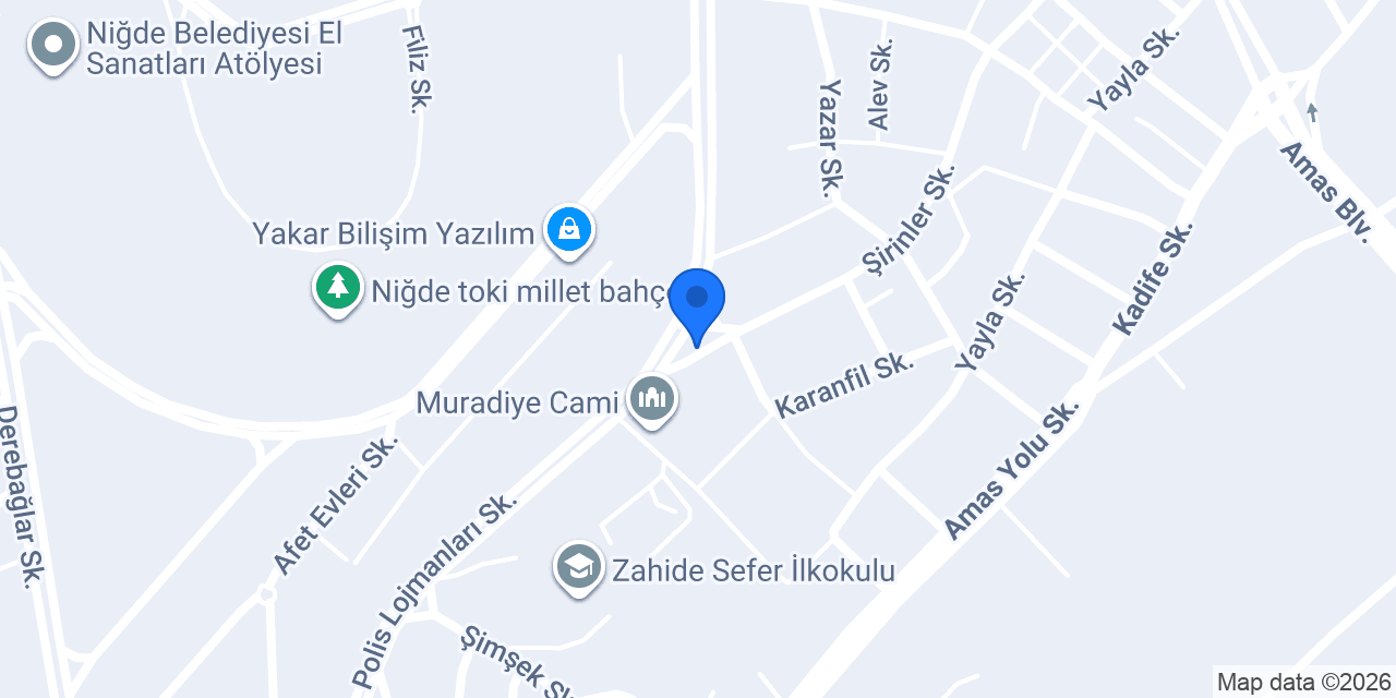 Nigde Taksi Semih Şahin konumu
