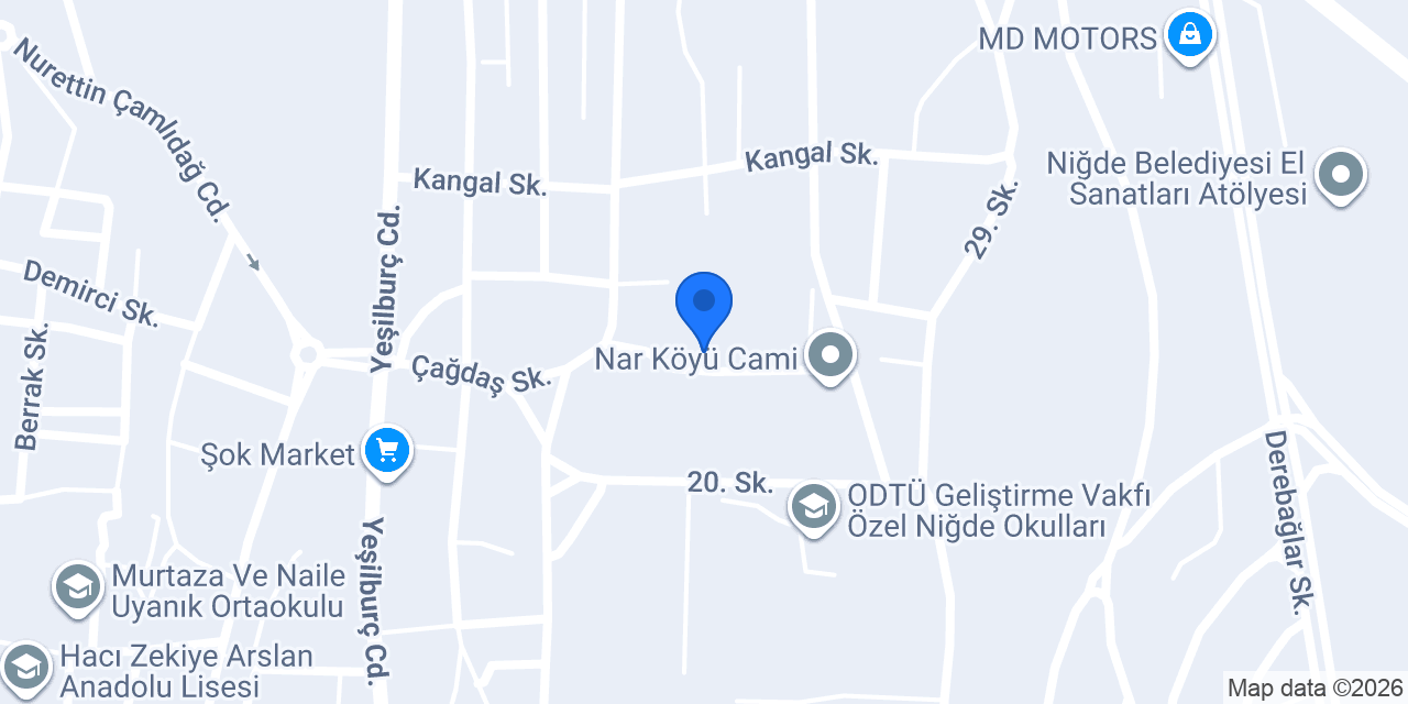 Ali Ulvi Arıkan Ortaokulu konumu