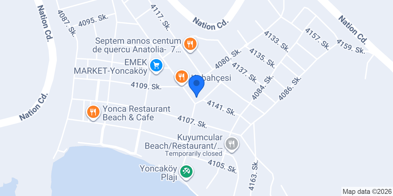 SS. YONCAKÖY TURİZM SAHİL EVLERİ İŞLETME KOOPERATİFİ konumu