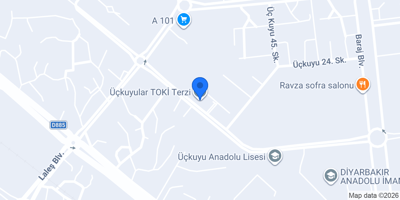 Üçkuyular TOKİ Terzi konumu