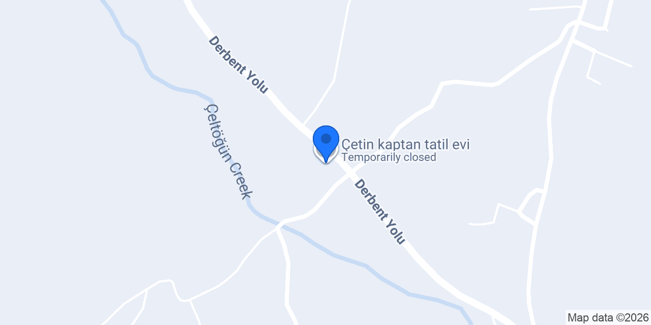 Çetin kaptan tatil evi konumu
