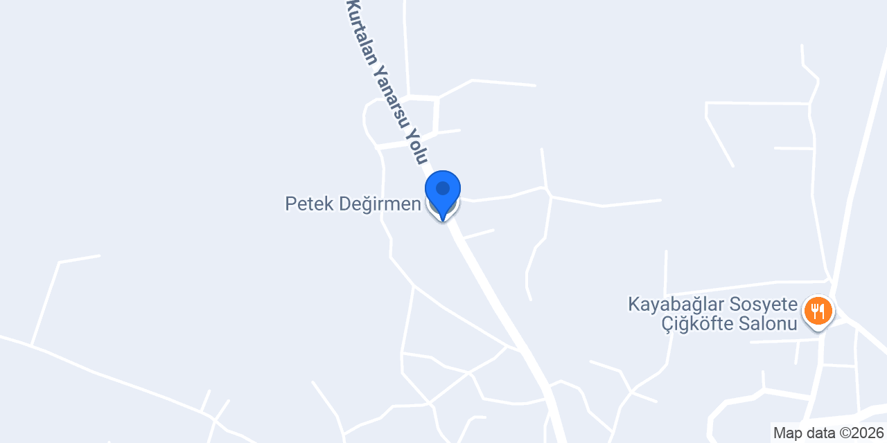 Petek Değirmen konumu