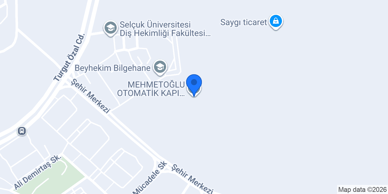 MEHMETOĞLU OTOMATİK KAPI KEPENK konumu