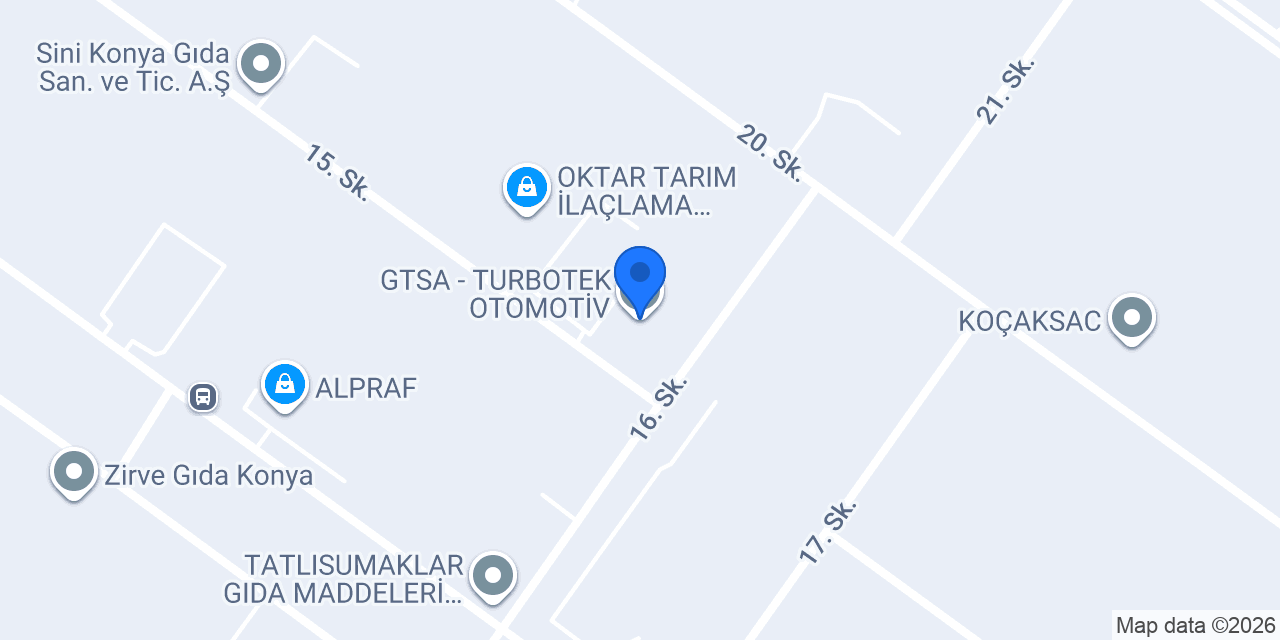 GTSA - TURBOTEK OTOMOTİV konumu