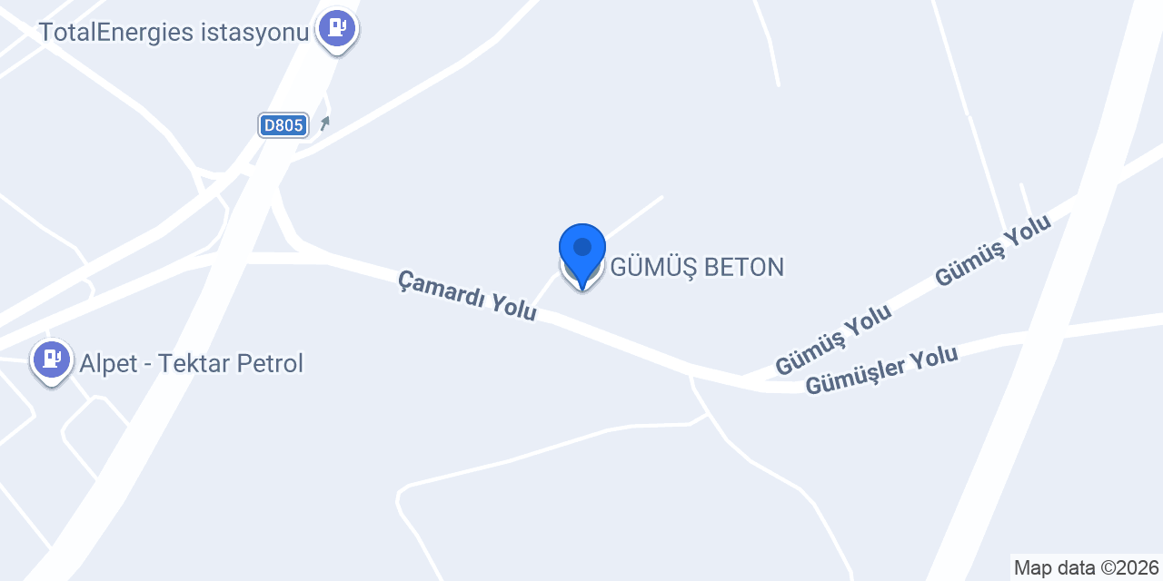 GÜMÜŞ BETON konumu