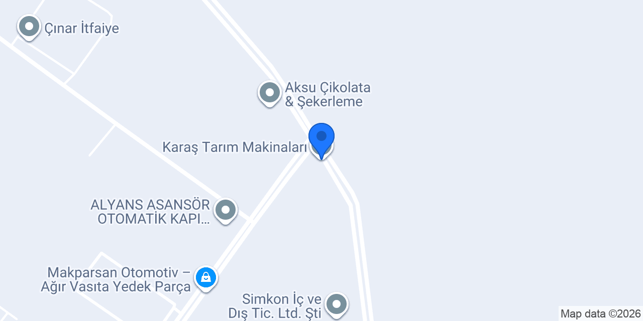 Karaş Tarım Makinaları konumu