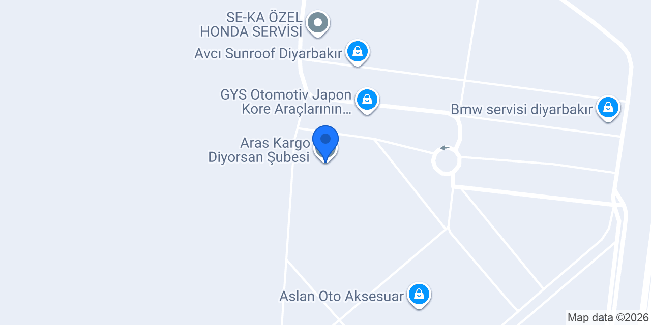 Aras Kargo Diyorsan Şubesi konumu