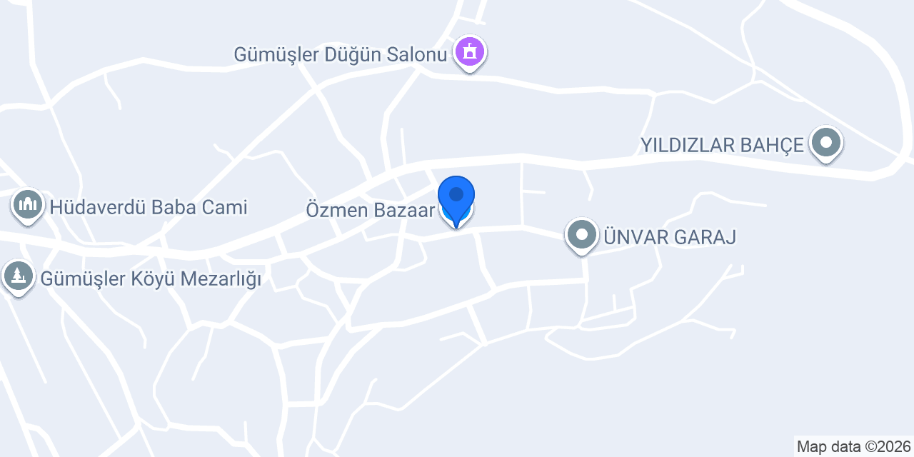 Özmen Bazaar konumu